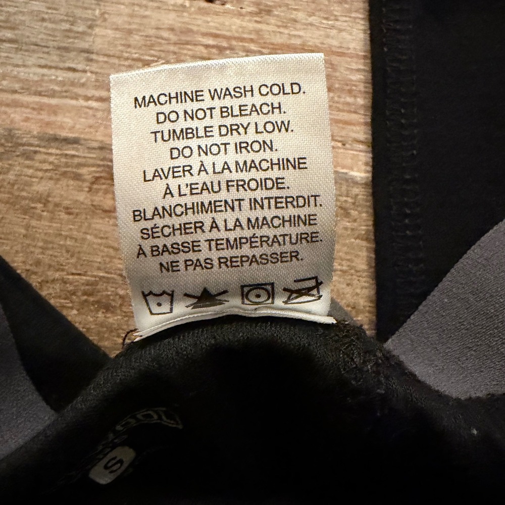 Omni Wool Mens Black Thermal Base Layer Leggings Wool Blend Size Small - Picture 5 of 7